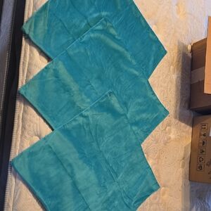Turquoise Velvet Pillow Covers 20" × 20"
